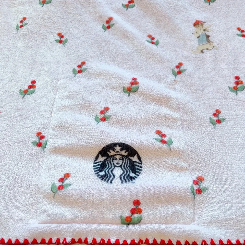 Starbucks Korea 2020 Limited Autumn Coffee Rabbit Cherry Blanket